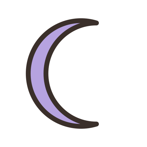 Cloud Moon Peeking Through — free aesthetic stickers PNG