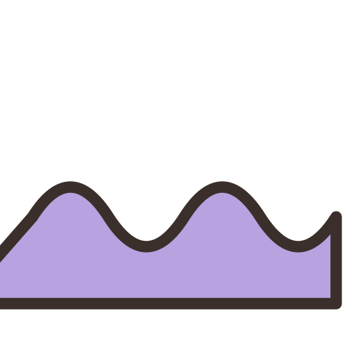 Simple Line Wave — free aesthetic stickers PNG