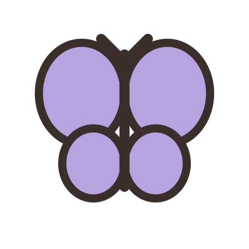 Butterfly Muted Pastel Wings — free aesthetic stickers PNG