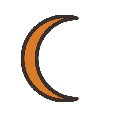 Big Harvest Moon Behind — free autumn stickers PNG