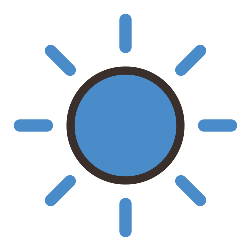 Sun Setting Over Hills — free travel stickers PNG