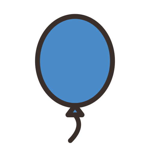 Hot Air Balloon Bright — free travel stickers PNG