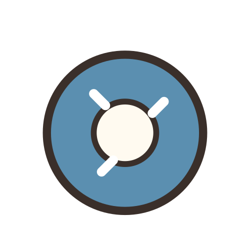 Powdered Sugar Donut — free winter stickers PNG
